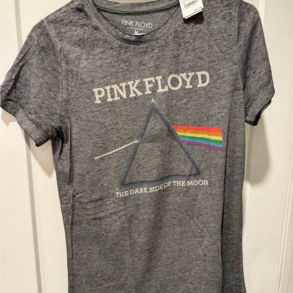 Pink Floyd Dark Side of the Moon Kids T-Shirt - Gray with Rainbow